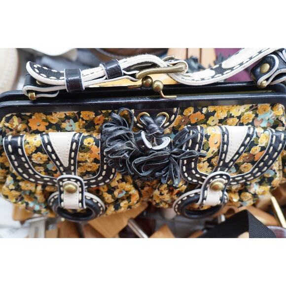 Rare Vintage Isabella Fiore Frame Floral bohemian - Picture 10 of 16